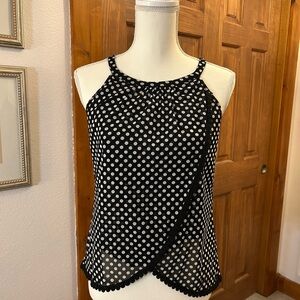INC International Concepts Black and White Polka Dot Camisole